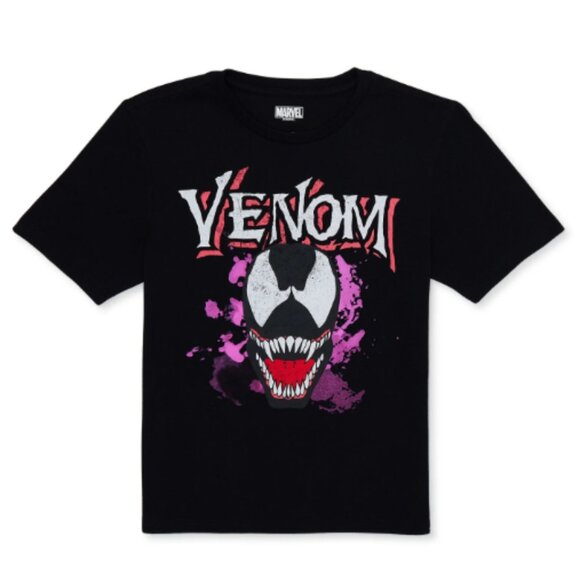 Marvel Boys Venom, Crew Neck, Short Sleeve, Graphic T-Shirt, Large - Picture 1 of 1